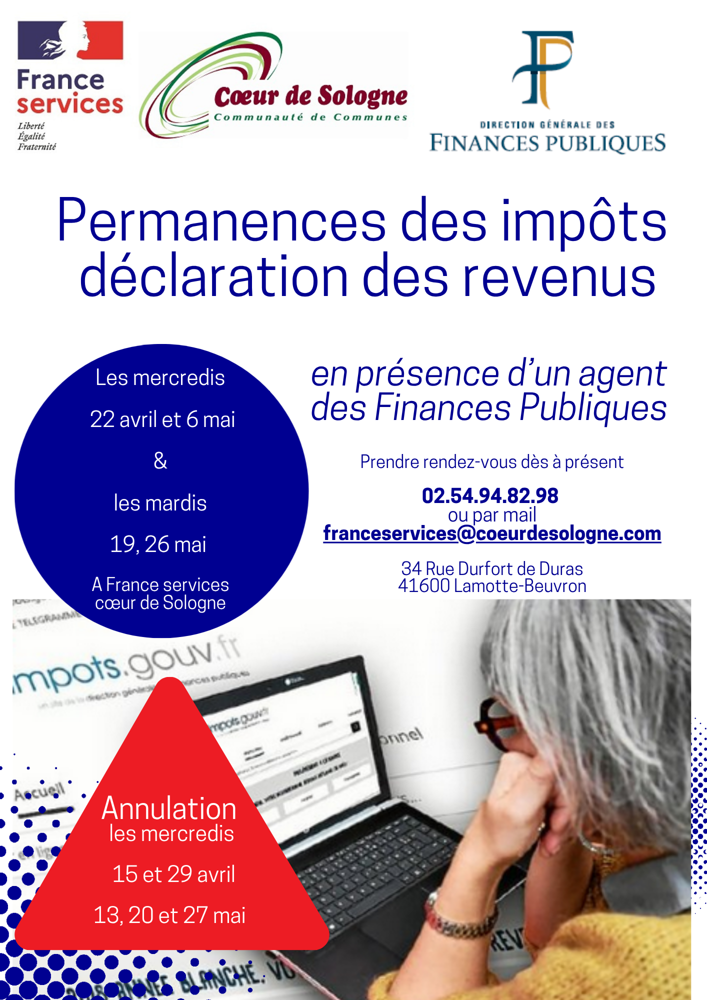 AFFICHE PERM DDFIP AVRIL MAI 2026