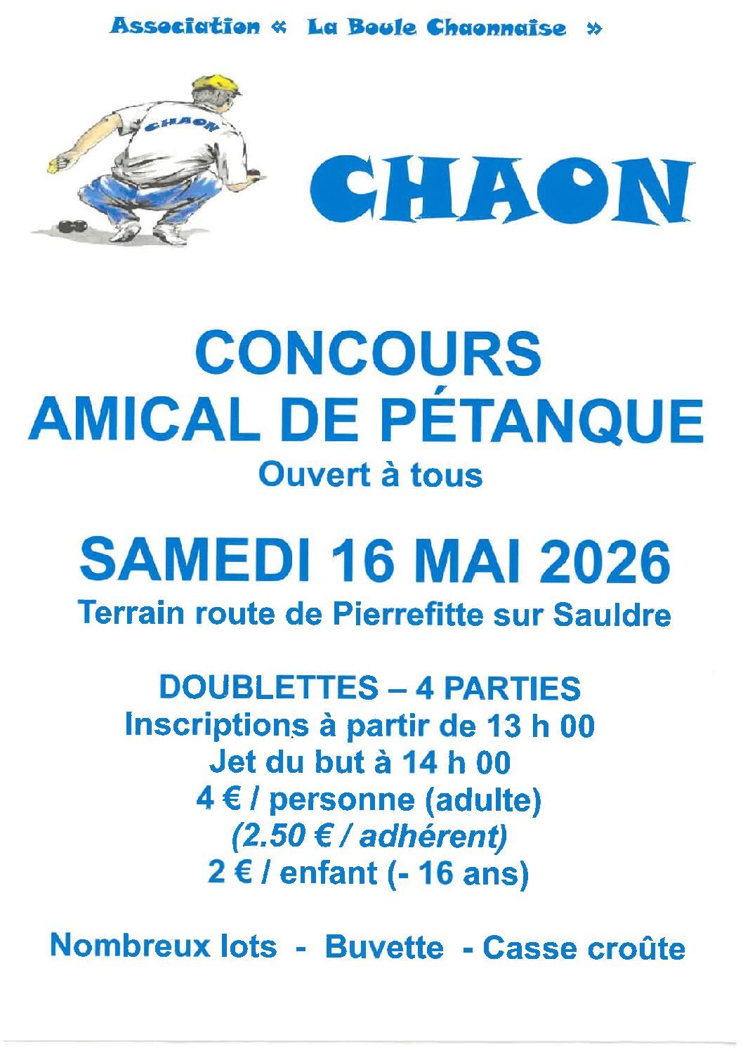 Concours de pétanque