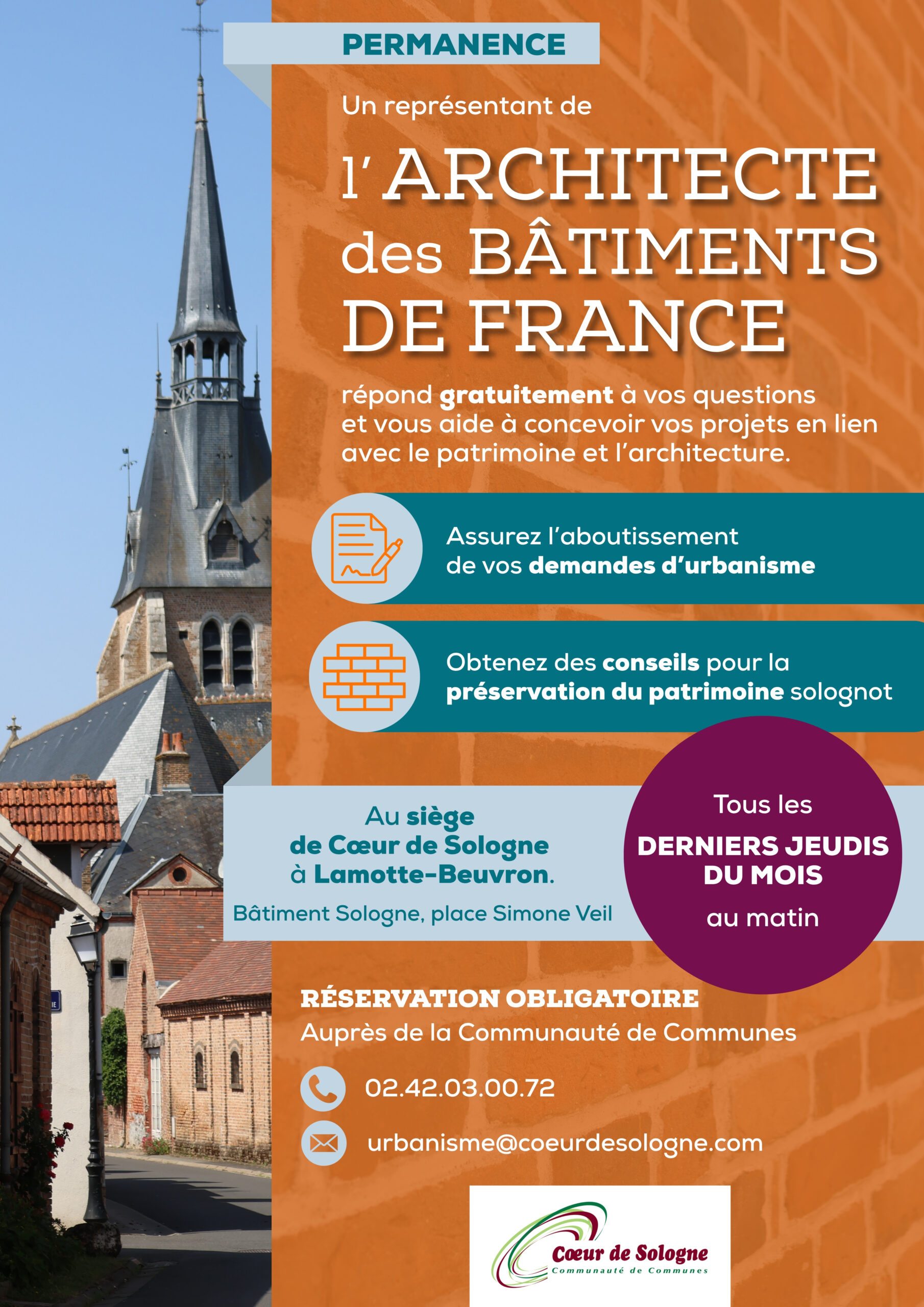 Affiche - Permanence Architecte